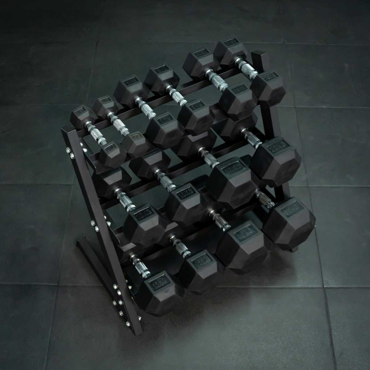 2.5kg - 30kg Hex Dumbbell Package (7 Pairs) - BlackBear Fitness